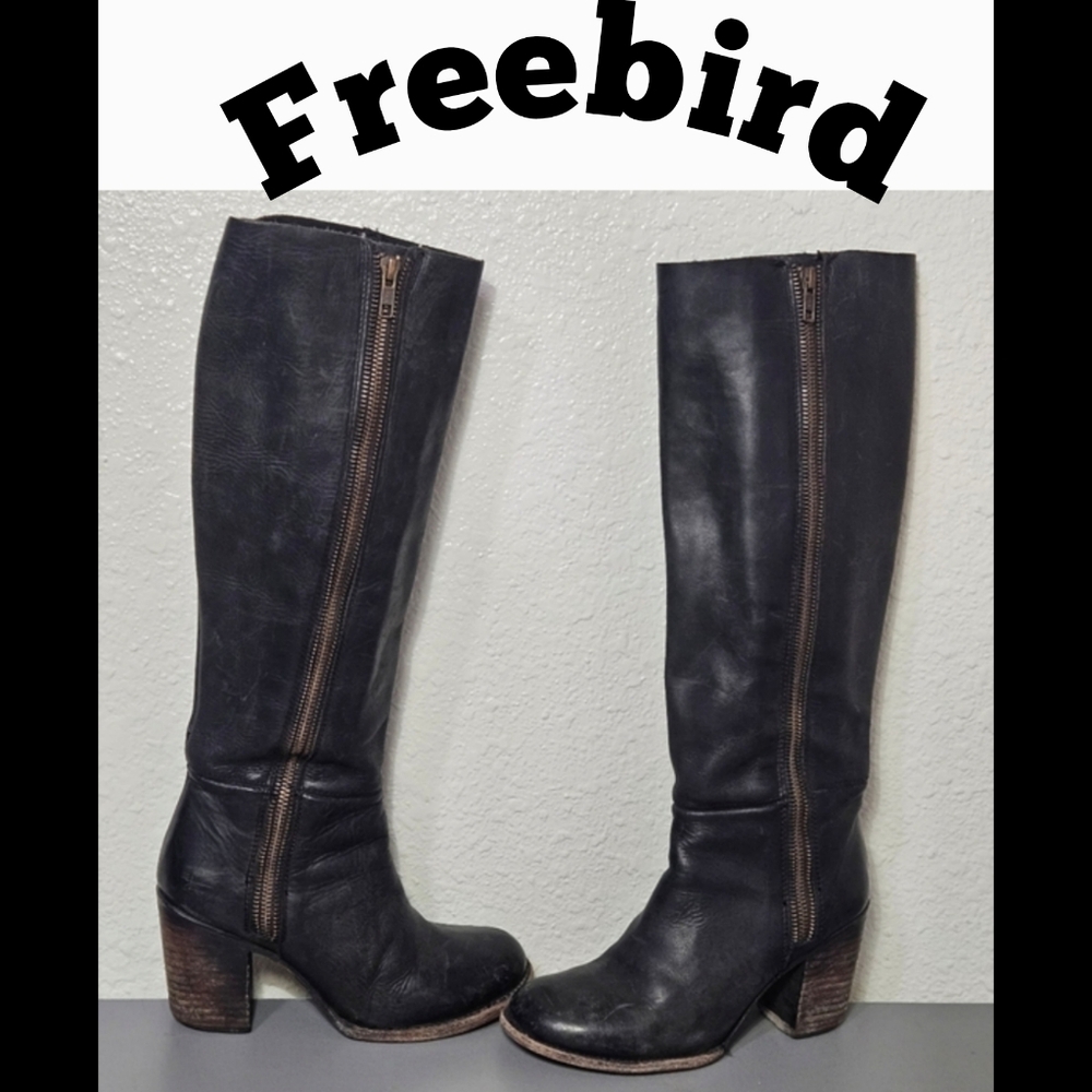 Freebird by Steven Black Heeled Boots